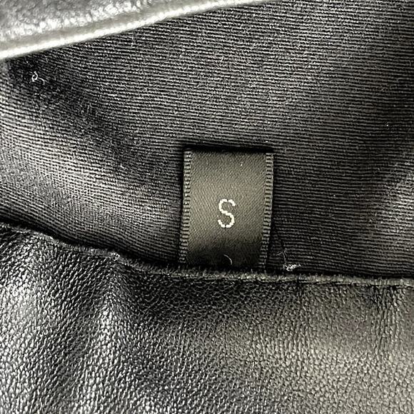 Baldwin Kansas City Hailey Genuine Leather Black Leggings Size S - Picture 10 of 10